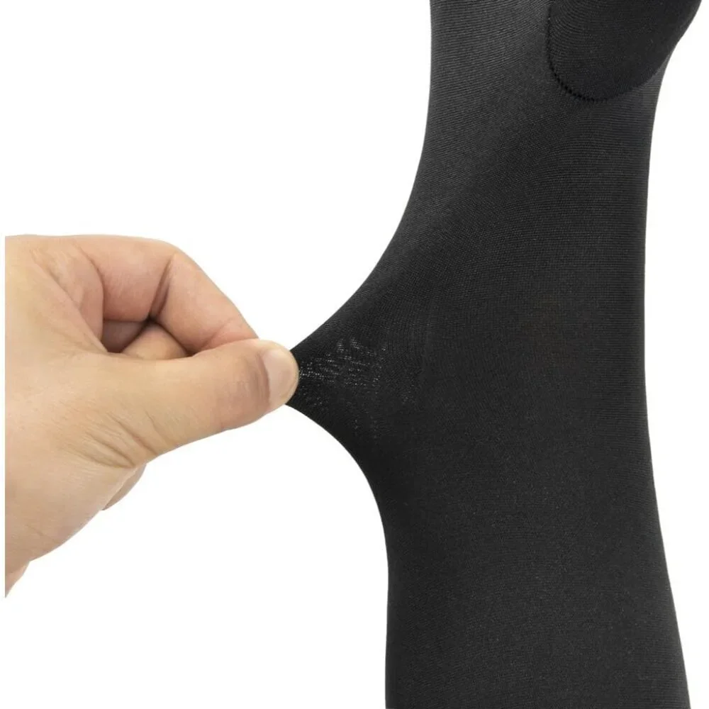 Black Faux Leather Claw Gloves with 10pcs Long Finger Claws Cosplay Halloween